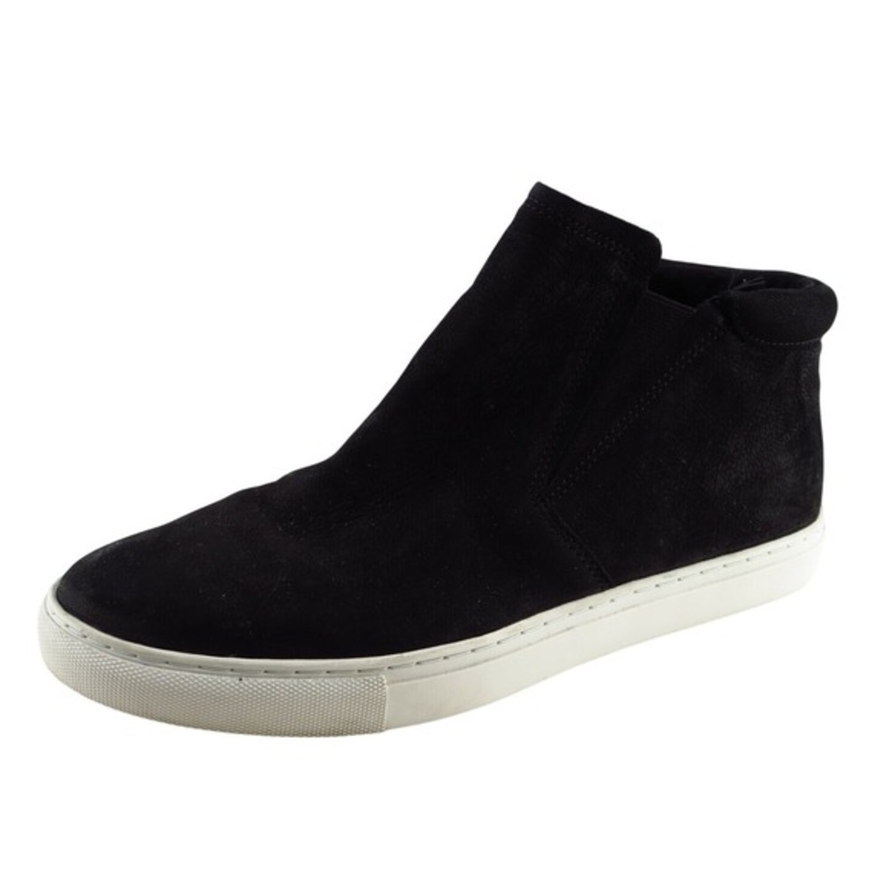 Kenneth Cole Boot Sz 7.5 M Sneaker Round Toe Black Leather Women